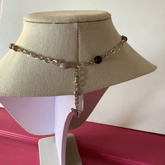 Vintage Y2K Butterfly Clip On Earrings& Handmade Gorgeous Necklace - Picture 13 of 15